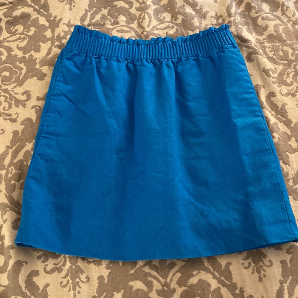 Blue Jcrew paper bag skirt size 0